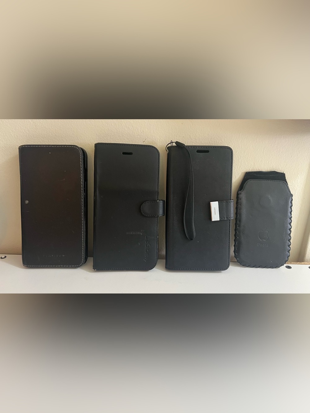 Black Wallet-Style Phone Cases-price of Each